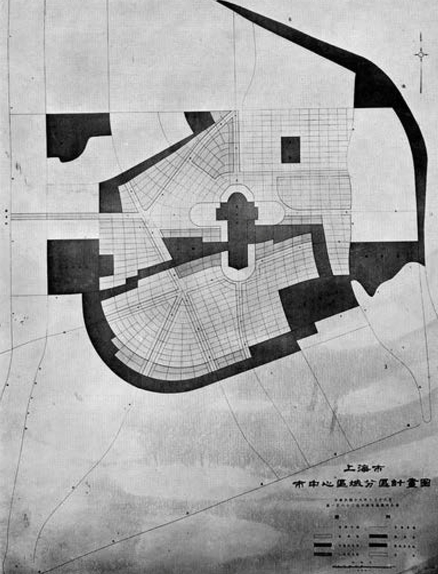 市中心区域分区计划图
